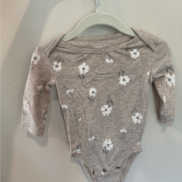 Floral Beige Kids One Piece - Picture 1 of 1